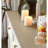 American-Style White Three-Door Buffet Table