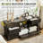  63"W Farmhouse Vintage Large 3+4 Drawer Dresser With LED Light, Retro Chest Of Drawers For Bedroom, Wood Rustic 7 Storage Organizer, TV Stand For TVs Up To 75", Gift-1186926969