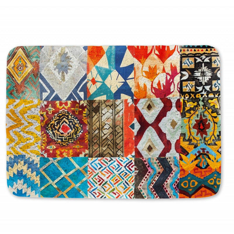 Cifaldi Microfiber / Microsuede Non-Slip Bath Mat, 17" W x 24" L