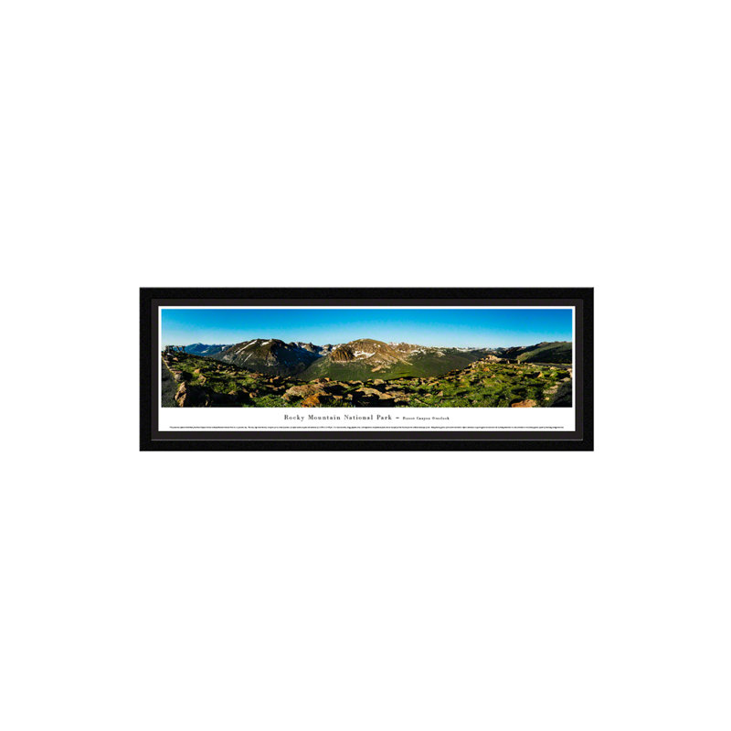 Impression panoramique de Rocky Mountain National Park, Forest Canyon, Encadré, H 15,5 po x l 42 po