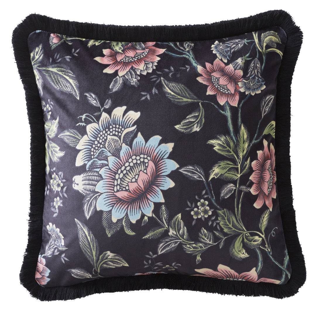 Tonquin Feathers Floral Square Scatter Cushion
