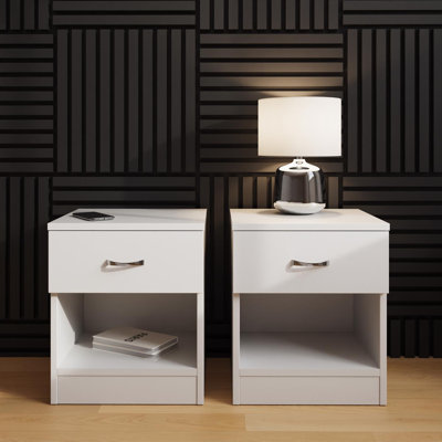 40cm W Manufactured Wood Bedside Table