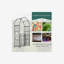 Tonnelle de jardin en métal de 81 po Outsunny: portes doubles, barrière verrouillable et motifs cardiaques