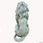 Statue de lion assis en oxyde de magnésium, sculpture de lion résistante aux intempéries pour la décoration extérieure du jardin