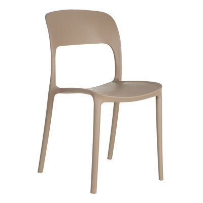 Britny 114.3cm H Slat Back Stacking Side Chair