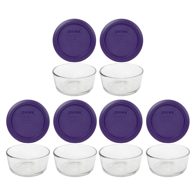 Ensemble de 6 contenants alimentaires Badriya, Mauve prune