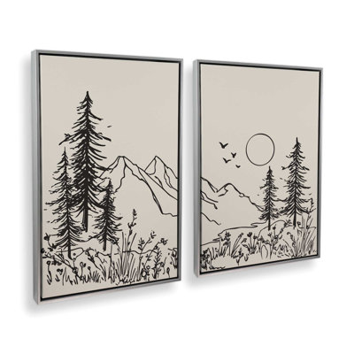 Whispering Peaks v2 Set of 2 Prints