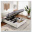 Lit avec rangement en tissu chenille-929176552