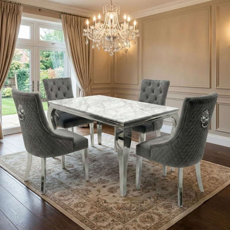 4 - Person Dining Set, Grey