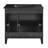 Cascade 36 in. Black Oak Bathroom Vanity With Black Ceramic Sink Top-100841276