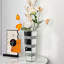 Crystal Silver Glass  Table Vase