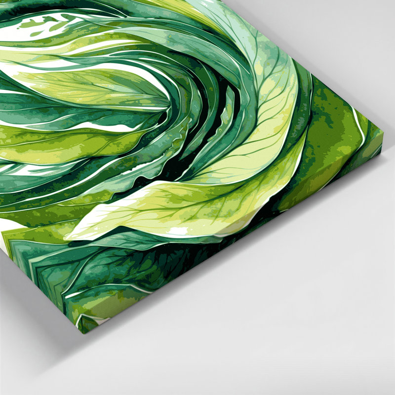 Art mural sur toile vert
