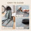 Tapis Vaughn moderne à poils courts, style aquarelle abstraite, bleu sarcelle, beige, gris, brun et blanc, lavable en machine, antidérapant, pour intérieur et extérieur, adapté aux animaux domestiques, idéal pour le salon, la chambre, la salle à manger, l'entrée, le couloir ou le bureau.-829168719