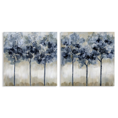 Ensemble de 2 impressions sur toile Dappled Tree Impressions, design par Nan