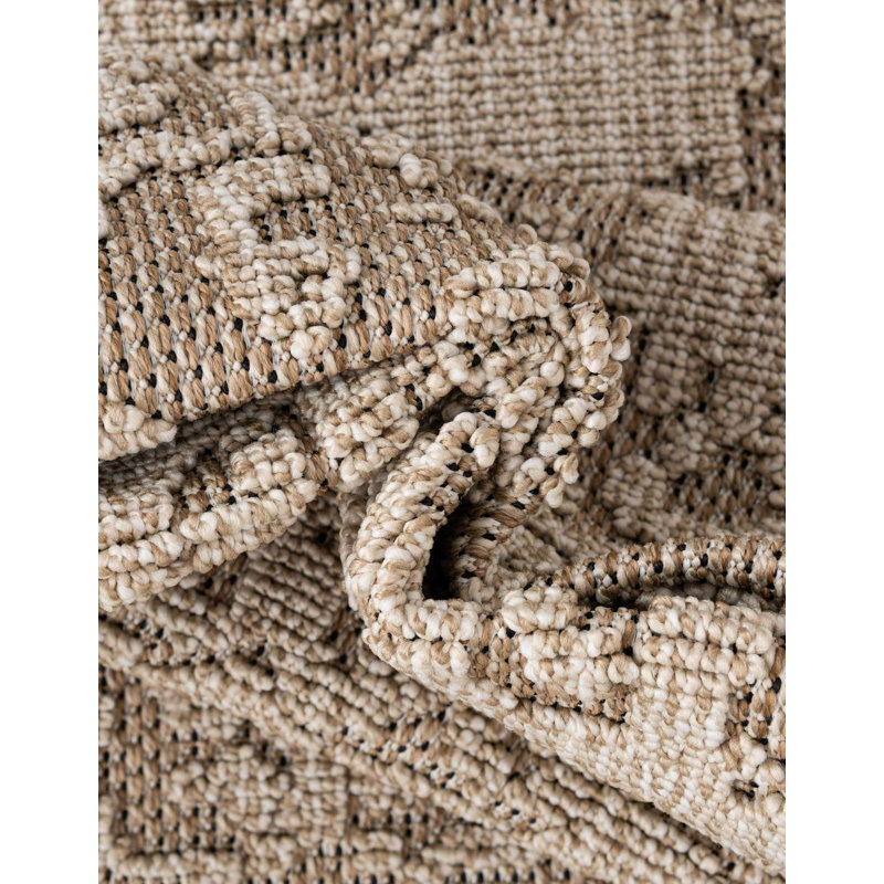 Indoor/Outdoor Traditional Area Rug, Rectangle 4'1" x 6'1"