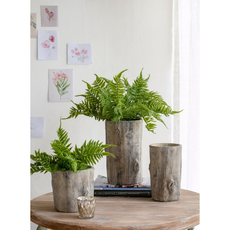 Ensemble de 2 pots à fleurs Fillmore 6,5 x 6,5 x 6,5 po, petit rond