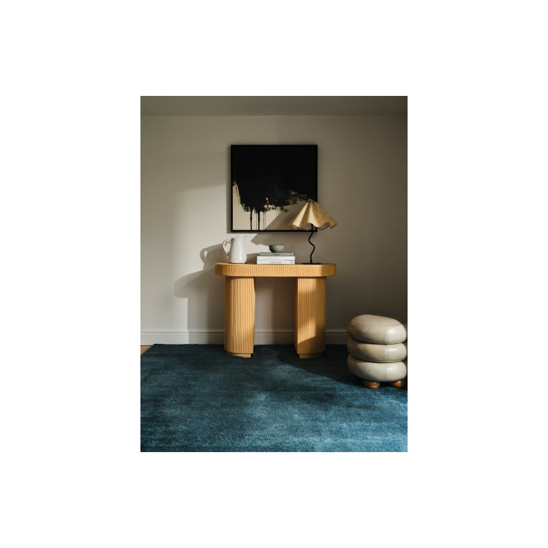 Textured Mohair Azure Area Rug, Rectangle 10' x 14'