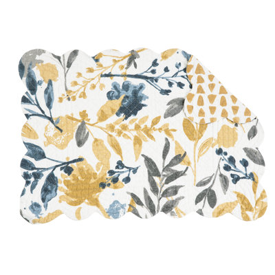 Lillianne Cotton Floral Rectangle Placemat