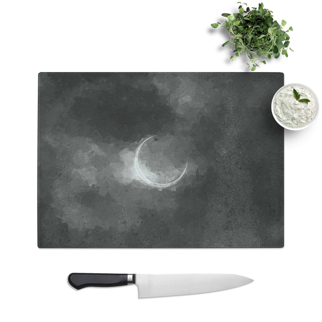 Glass Eclipse of The Moon in Abstract Chopping Board