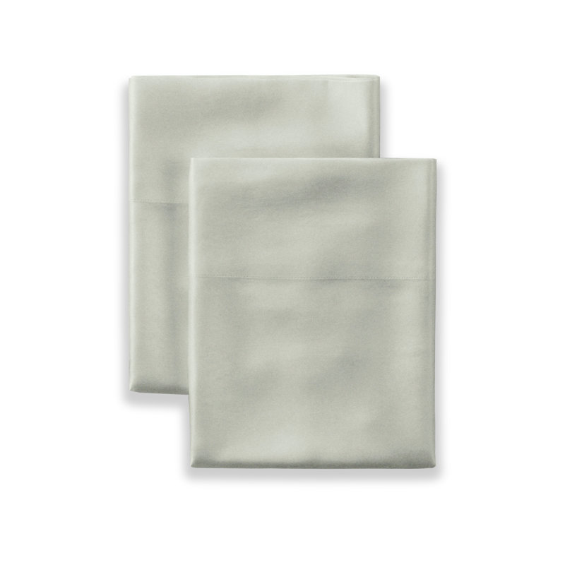 Charmeuse Silk Pillow Case, King Pillowcase, Frost