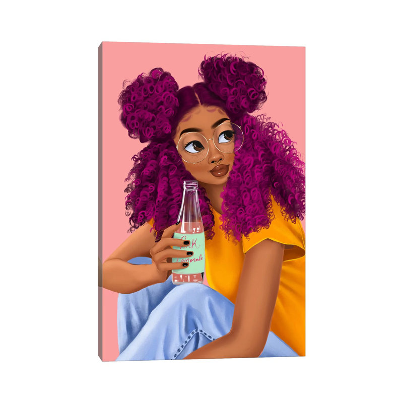 «Drink» par Princess Karibo - impression sur toile tendue, H 40 po x l 26 po x P 1,5 po