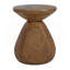 Table d'appoint en bois pour patio Patti MGO, finition grain de bois, ensemble de 1