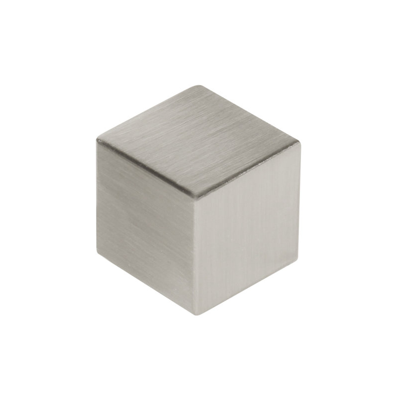 Euro Contemporary Square Knob, Satin Nickel