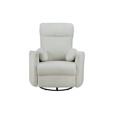 Fauteuil inclinable et pivotant, chenille beige