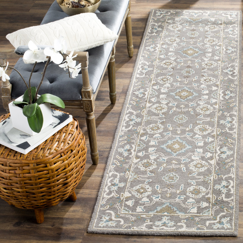 Tansy Wool Oriental Indoor Rug, Runner 2'3" x 12'
