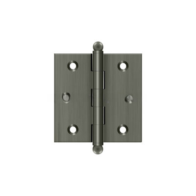Deltana CH2525U26D 2-1/2" x 2-1/2" Hinge, w/ Ball Tips in Brushed Chrome Pair
