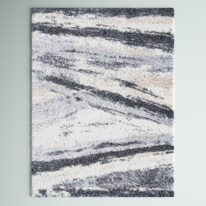 Tapis à poil long 800 po Fontana, Rectangle 5 pi 3 po x 7 pi 6 po