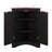 Corner Storage Cabinet, Bathroom Triangle Floor Storage Cabinet With Adjustable Shelves, Freestanding Floor Cabinet With 2 Doors-1598654381