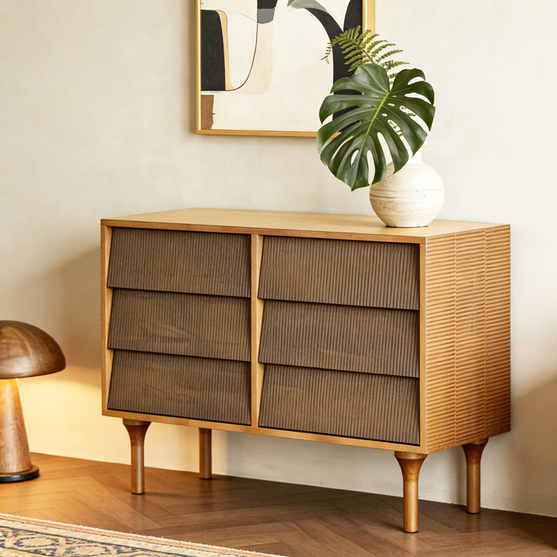 American Retro Style Sideboard, Burlywood