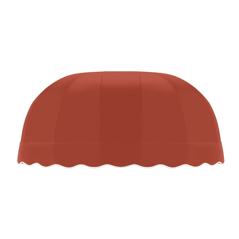Auvent fixe en tissu acrylique Awntech Chicago, Terracotta, H 31 po x l 64,5 po x P 24 po