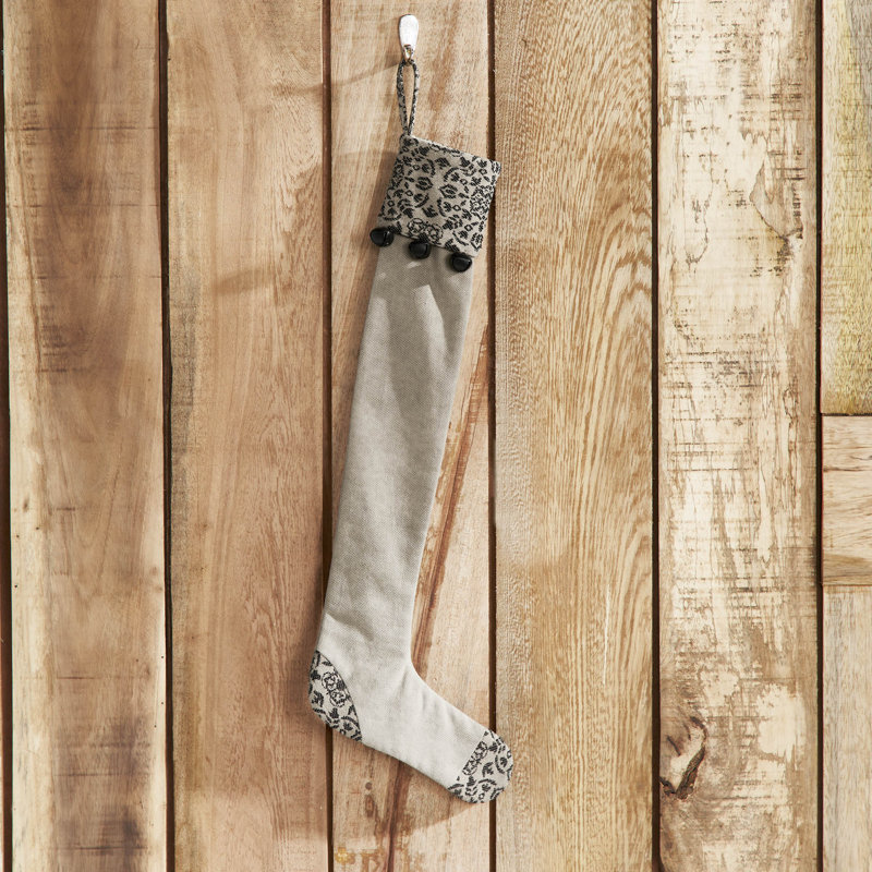  Chaussette de Noël sur mesure, Noir / brun clair
