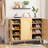 Cissiee Modern Rattan 24 Pair Shoe Storage Cabinet-2058995843