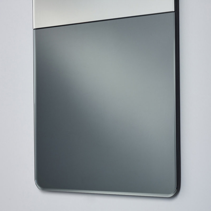 Bousquet Wood Flat Mirror, Grey