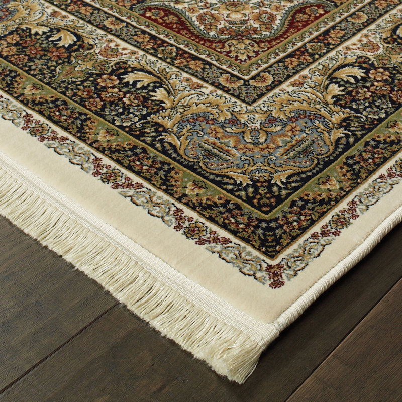 Tapis oriental multicolore Knepp, Rectangle 5 pi 3 po x 7 pi 6 po