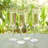 Hammered Champagne Glass-Clear w/Gold Rim