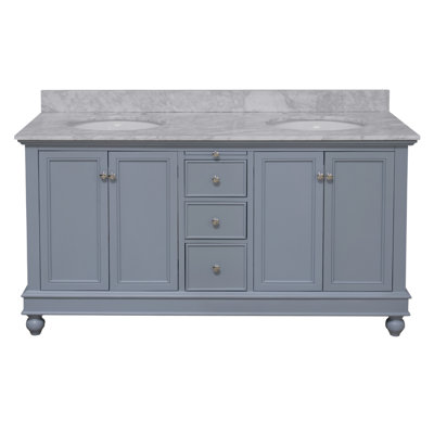 Ferdinand 60'' Double Bathroom Vanity with Top