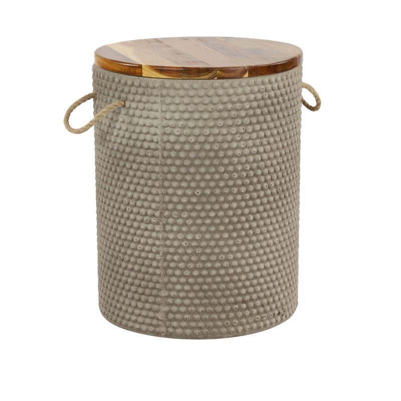 Table d'appoint Jesenof, Gris clair