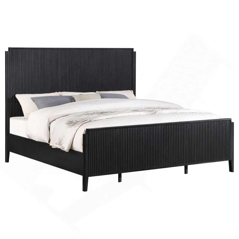Mason Black Panel Bed