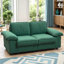 Canapé compact en velours vert 78,74 po - 2 places, rangement caché, peu encombrant-299123096