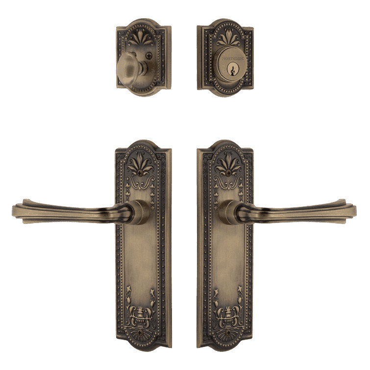 Nostalgic Warehouse Meadows Entry Set with Fleur Lever
