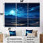 «Blue Nocturnal Desert Dunes I», art mural désert-383877243-383877233