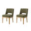 Chaise de salle à manger rembourrée à dossier ouvert Glint l 22,75 po-2006508495