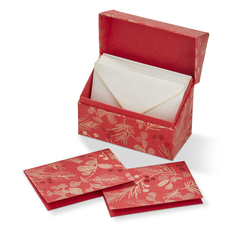 Sprig Note Cards W/Box