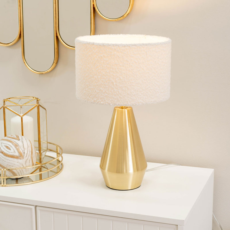 Metal Table Lamp, Gold