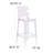 Imca Counter Stool with Square Back in Transparent Crystal - Wedding Chairs-1734804515