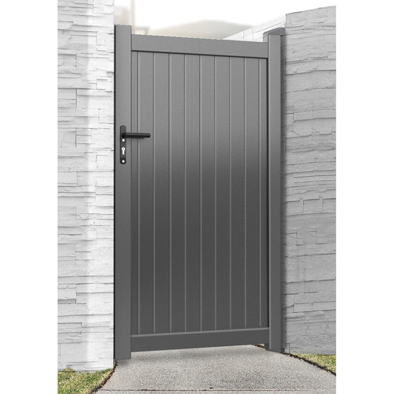 Danquan Aluminium Gate Grey, 180 H x 105 W x 4.50 D cm